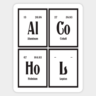 Alcohol | Periodic Table of Elements Sticker